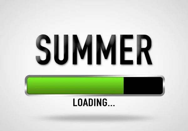 stock image Summer - loading bar illustration concept