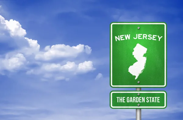 New Jersey-New Jersey, značka dálnice-ilustrace — Stock fotografie
