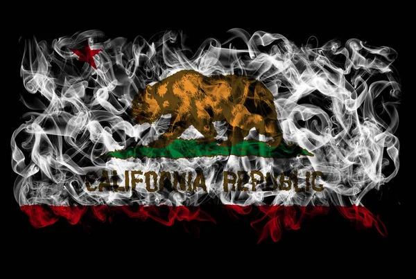 Roken vlag van Californië — Stockfoto