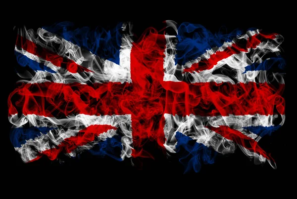 Roken vlag van Groot-Brittannië — Stockfoto