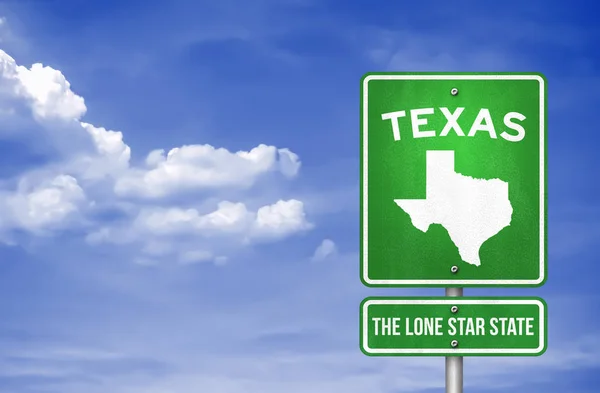 Texas - Texas Highway segno - Illustrazione — Foto Stock