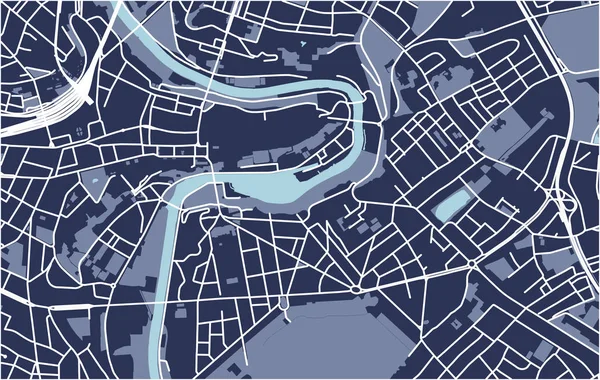 Stadtplan von bern, Schweiz — Stockvektor