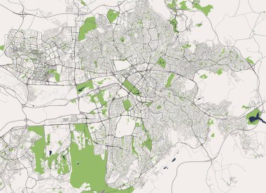 Ankara, Türkiye'nin şehrin vektör harita