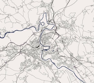 vektör haritası Bern, İsviçre