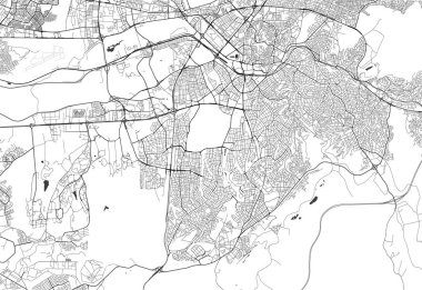 Ankara, Türkiye'nin şehrin vektör harita