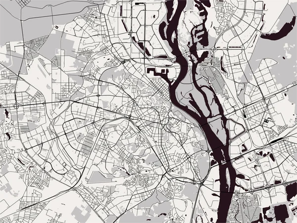 Plan miasta Kijów, Ukraina — Wektor stockowy