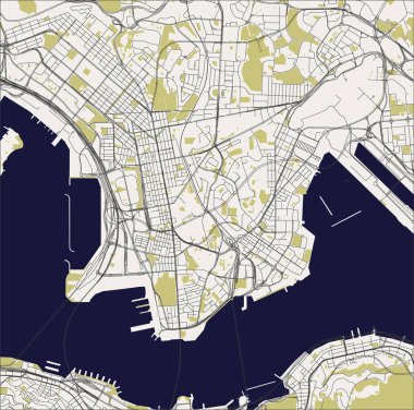 Hong Kong, Çin Halk Cumhuriyeti özel yönetim bölgesi şehrin vektör harita