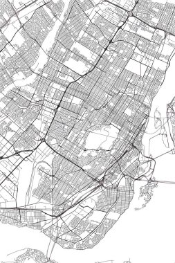 Montreal, Kanada şehrin vektör harita