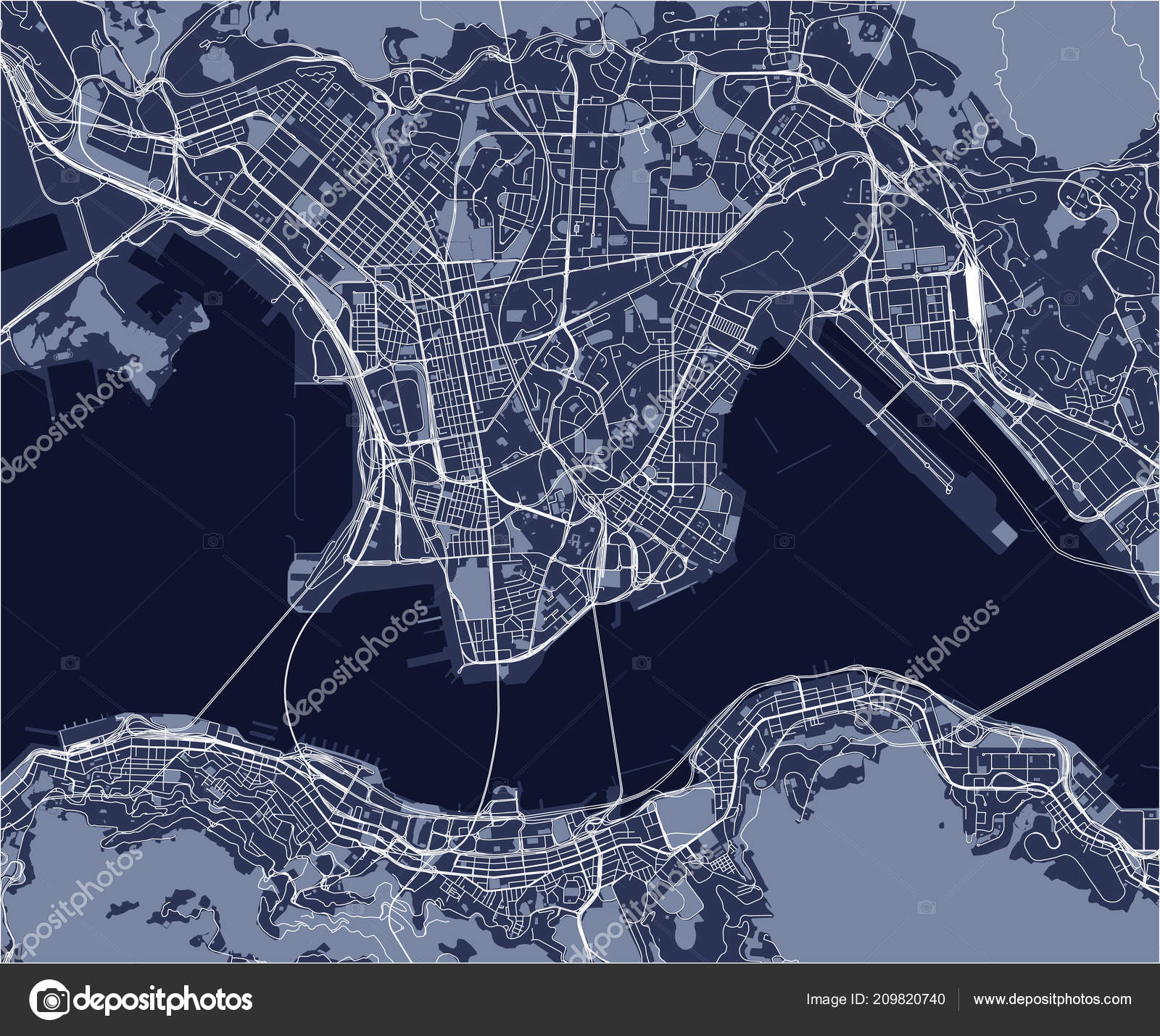 Hong Kong Map Vector Vector Map City Hong Kong Special Administrative Region People's Republic  Stock Vector Image By ©Tish11 #209820740