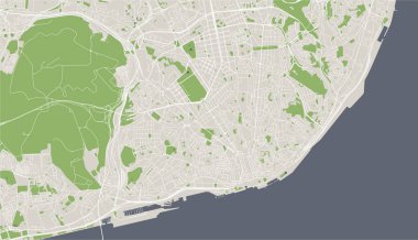 Lizbon şehir haritası