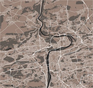 vektör Haritası Prag, Çek Cumhuriyeti