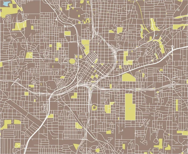 Иллюстрационная Карта Города Атланта Сша — стоковое фото