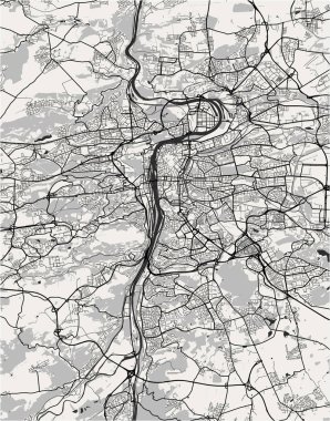 vektör Haritası Prag, Çek Cumhuriyeti