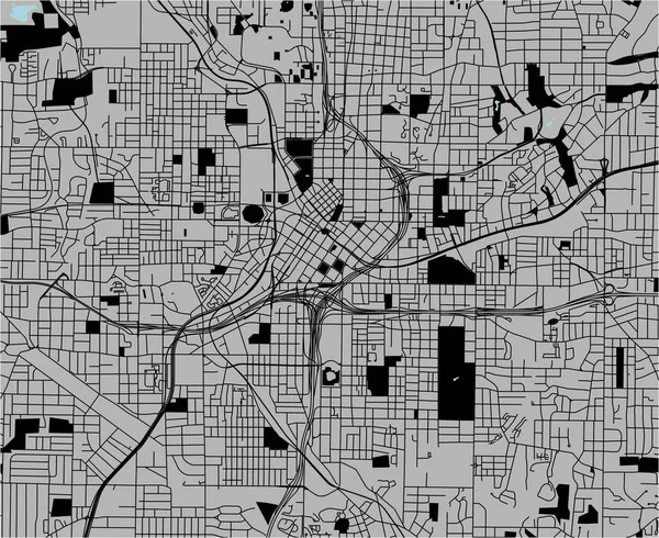 Карта міста Атланта, США — стокове фото