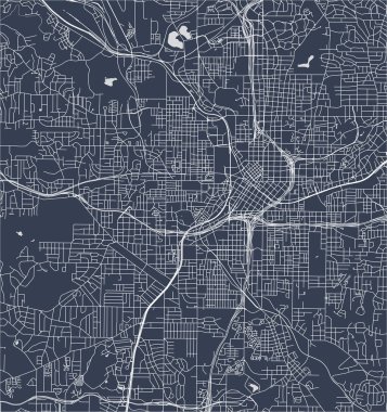 Atlanta, ABD şehir haritası
