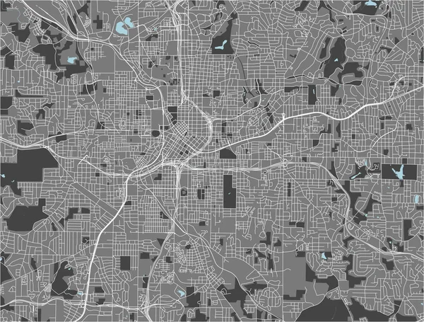 Mappa della città di Atlanta, Stati Uniti — Foto Stock