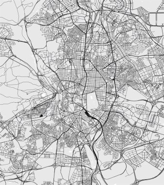 Madrid, İspanya şehir haritası