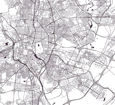 vektör Haritası, Madrid, İspanya