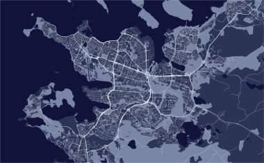 Reykjavik şehir, Capital Region, İzlanda Haritası