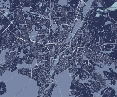 Şehir Münih, Bavyera, Almanya Haritası