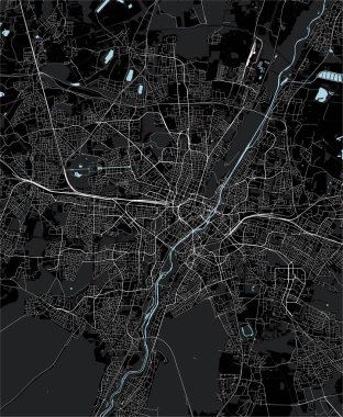 Şehir Münih, Bavyera, Almanya Haritası