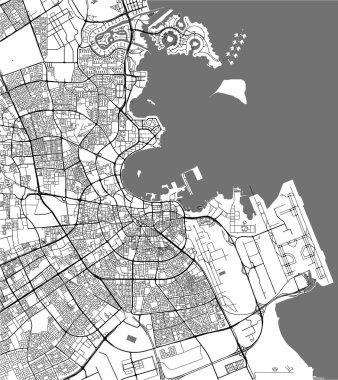 Doha, Katar Haritası