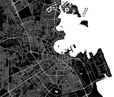 Doha, Katar Haritası