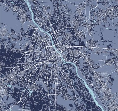 Vektör Haritası, Varşova, Polonya