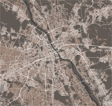 Varşova, Polonya şehir haritası