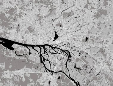 Hamburg, Almanya'nın şehir haritası