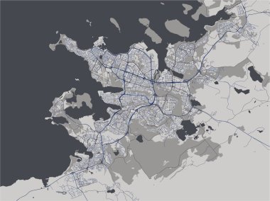 Reykjavik şehir, Capital Region, İzlanda Haritası