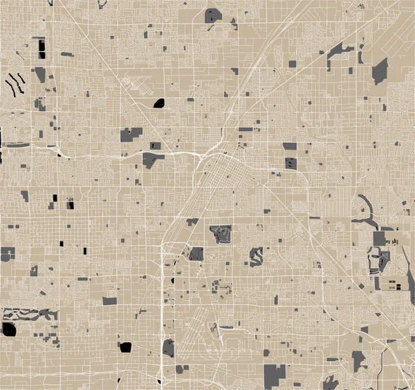 Mapa Vetorial Cidade Las Vegas Nevada Eua —  Vetores de Stock