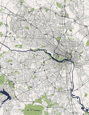 vektör Richmond, Virginia, ABD şehir haritası