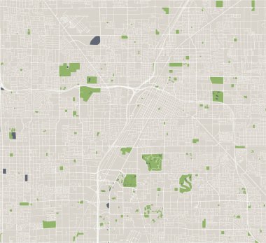 vektör Las Vegas, Nevada, ABD şehir haritası