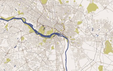 vektör Richmond, Virginia, ABD şehir haritası