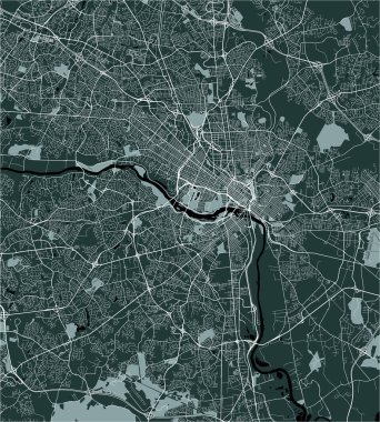 vektör Richmond, Virginia, ABD şehir haritası