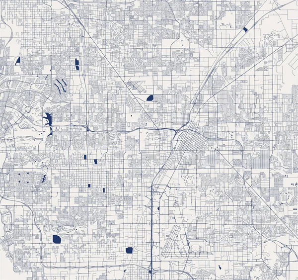 Vector Χάρτη Της Πόλης Του Λας Βέγκας Νεβάδα Ηπα — Διανυσματικό Αρχείο