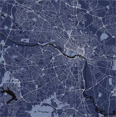 vektör Richmond, Virginia, ABD şehir haritası
