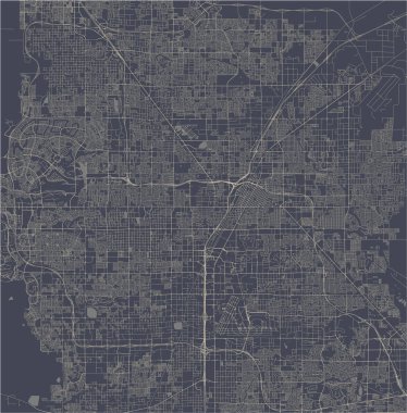 vektör Las Vegas, Nevada, ABD şehir haritası