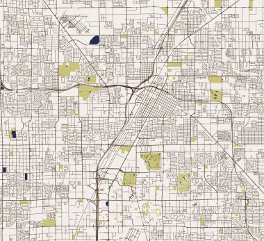 vektör Las Vegas, Nevada, ABD şehir haritası