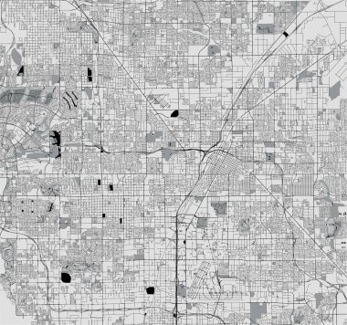vektör Las Vegas, Nevada, ABD şehir haritası