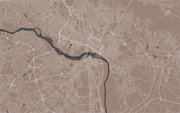 Mapa Vetorial Cidade Richmond Virginia Eua — Vetor de Stock