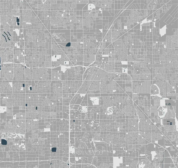 Mapa Vectorial Ciudad Las Vegas Nevada Estados Unidos — Vector de stock