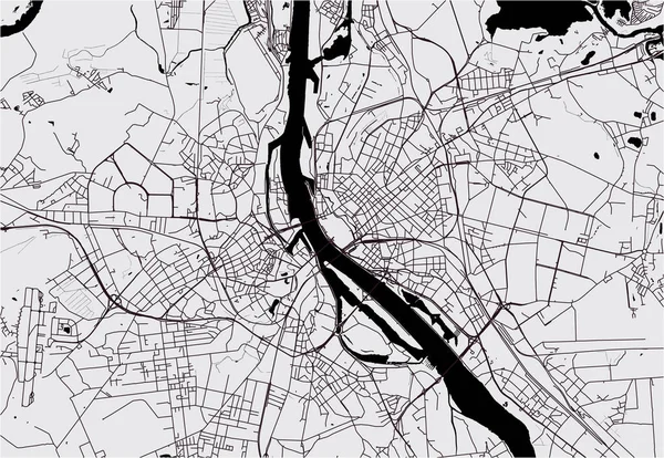 拉脱维亚里加市矢量地图 — 图库矢量图片