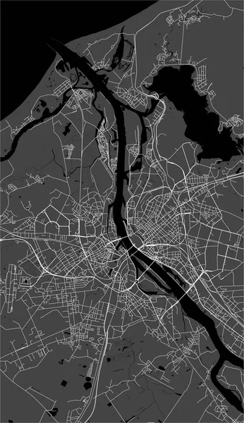 Vektor Karta Över Staden Riga Lettland — Stock vektor
