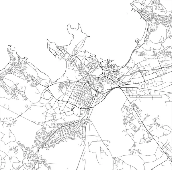 Carte Vectorielle Ville Tallinn Estonie — Image vectorielle