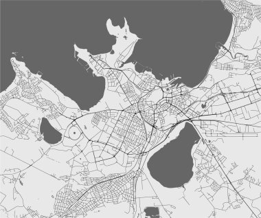 vektör haritası Tallinn, Estonya