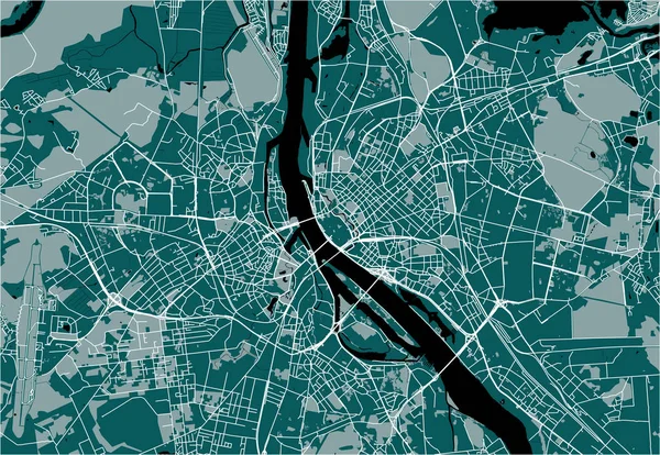 Mapa Vectorial Ciudad Riga Latvia — Vector de stock