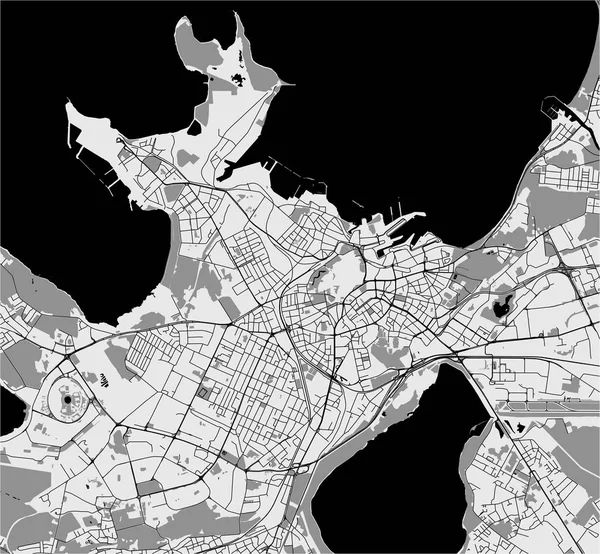 vektör haritası Tallinn, Estonya