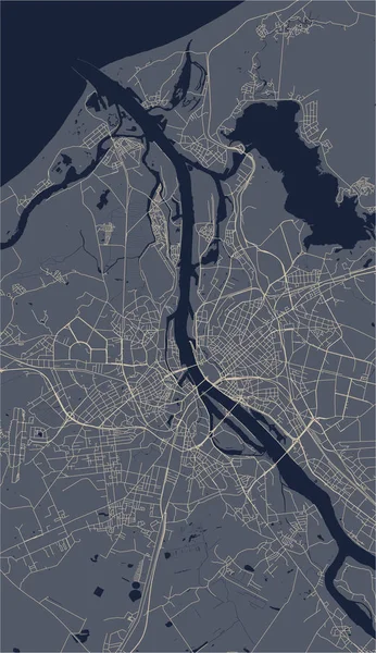 Вектор Карта Міста Рига Латвія — стоковий вектор